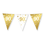 90 Jaar Slinger Wit Goud  10 meter - 20x30 cm