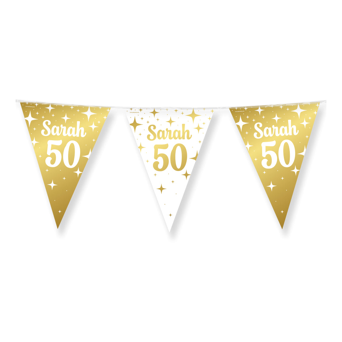 Sarah 50 Slinger Wit Goud – 10 meter – 20 x 30 cm