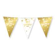 Yes You Did It! Slinger Wit Goud – 10 meter – 20 x 30 cm