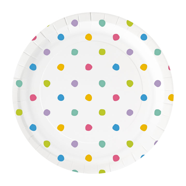Party Borden Stippen – 23 cm – 6 stuks