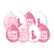 Party Ballonnen 8 stuk – Same Penis Forever – Roze/Wit