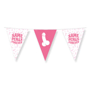 Party Vlaggenlijn – Same Penis Forever – Folie – 10 meter (30 × 20 cm)