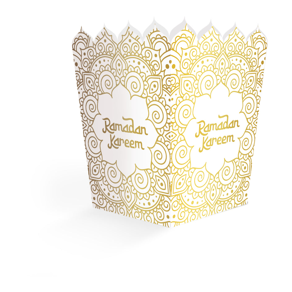 8 Snackboxen Ramadan Kareem – 6,3 × 6,3 × 10,5 cm