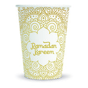 8 papieren bekers 210 ml – Ramadan Kareem