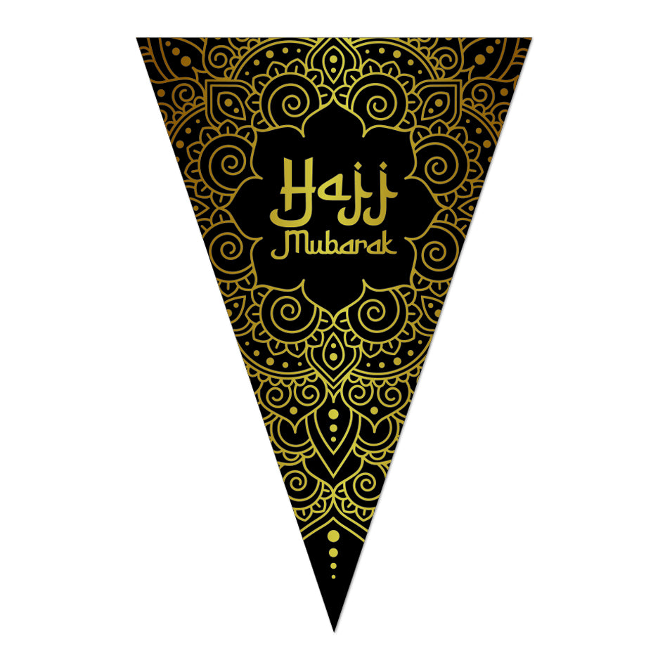 Feestvlaggenlijn 20 × 30 cm – Hajj Mubarak