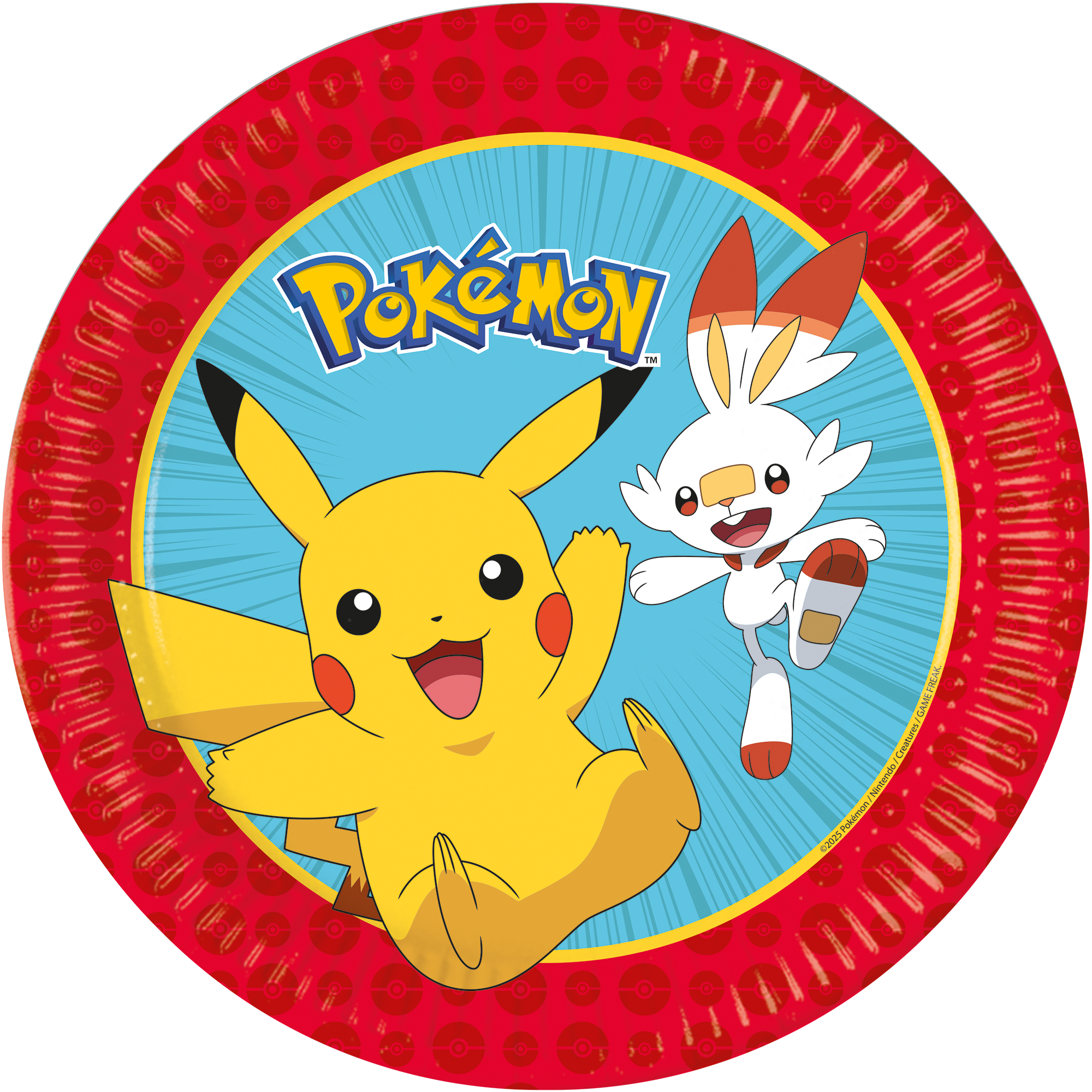 Pokémon Papieren Borden – 23 cm – 8 stuks