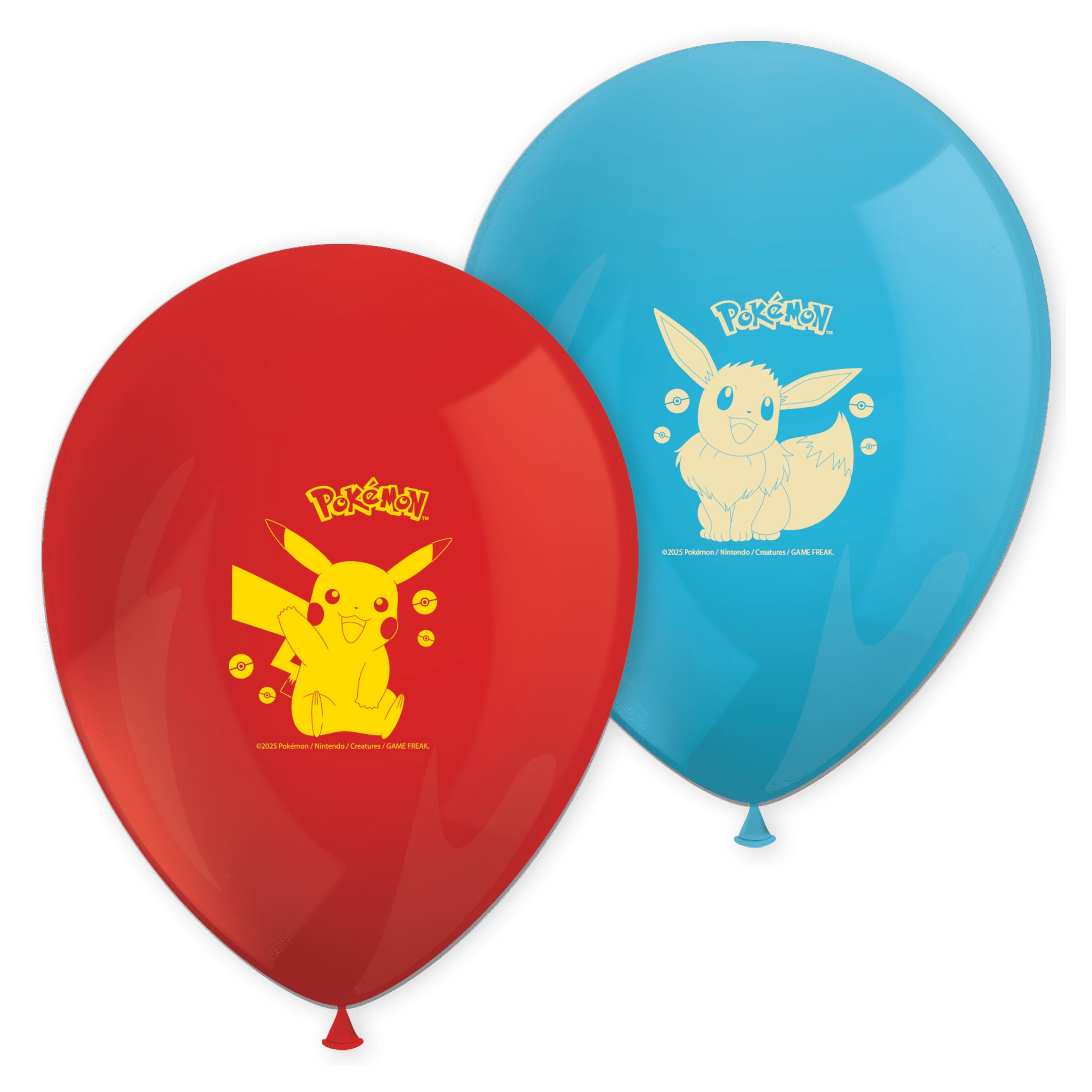 Pokémon Ballonnen – 8 stuks – Latex – Rood & Blauw