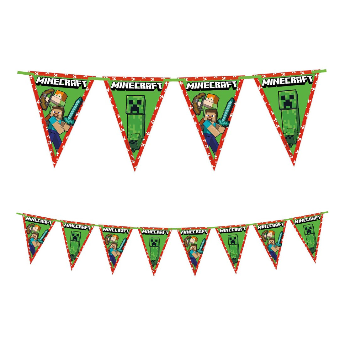 Minecraft Vlaggenlijn – 2,3 meter