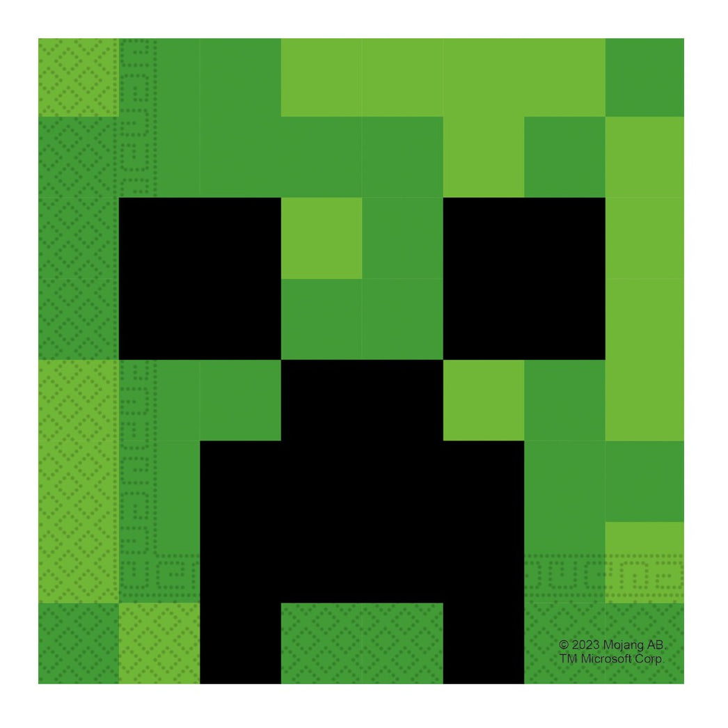 Minecraft Servetten – 20 stuks – 2-laags – 33 x 33 cm