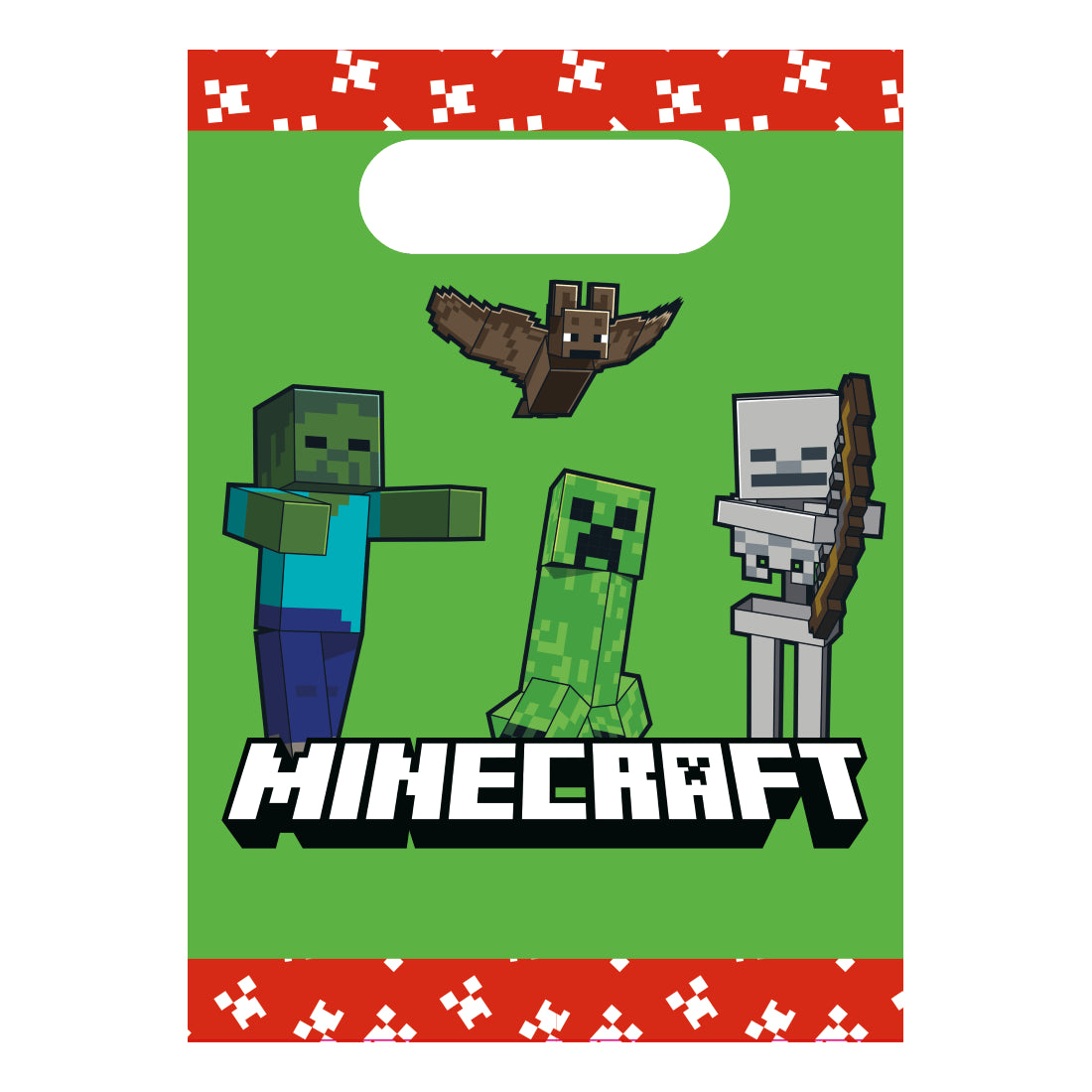 Minecraft Uitdeelzakjes – 4 stuks – 16 x 22 cm