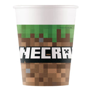 Minecraft Papieren Bekers – 8 stuks – 200 ml