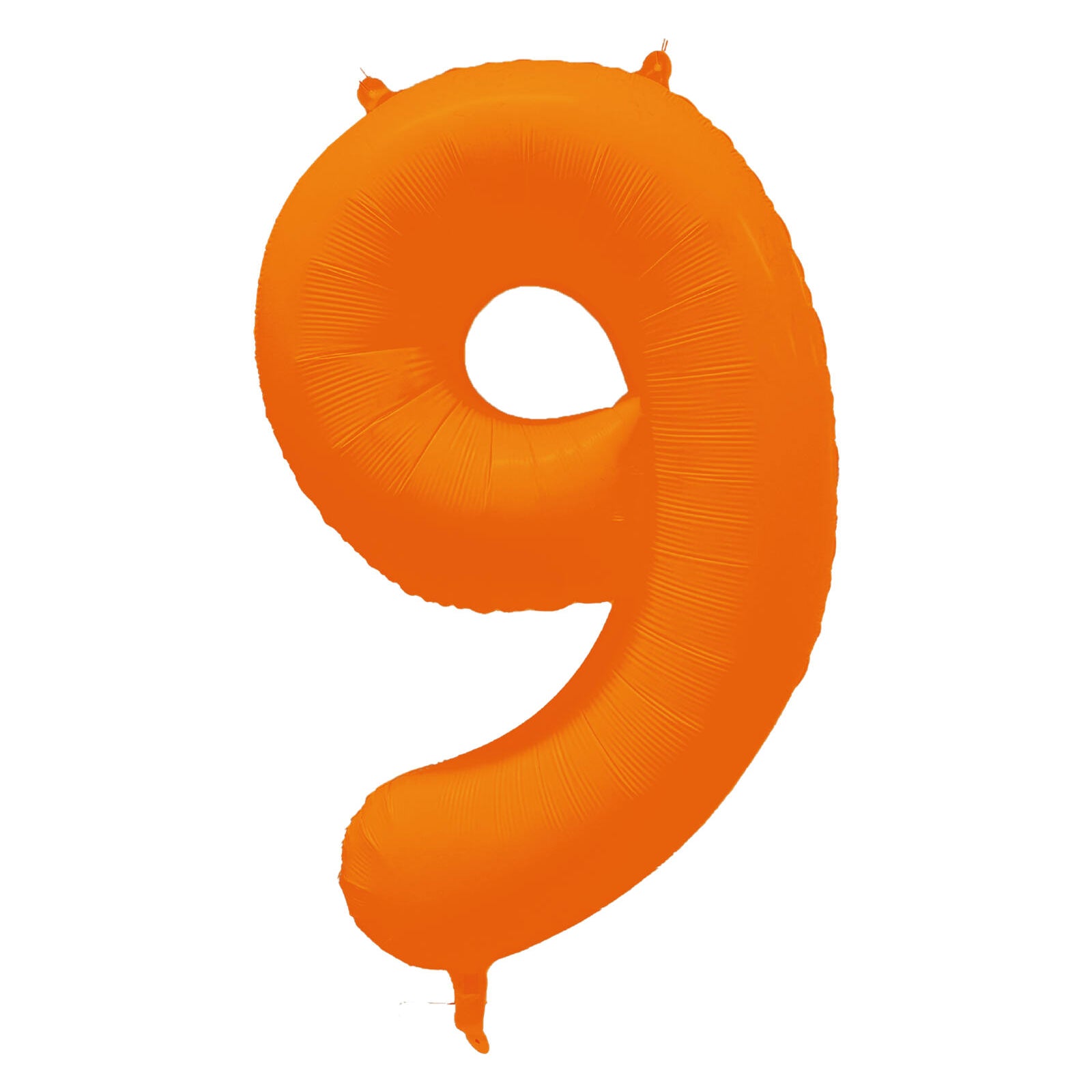 Folieballon Cijfer 9 Neon Oranje 86 cm