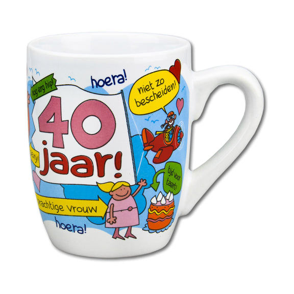 Cartoonmok - 40 jaar vrouw