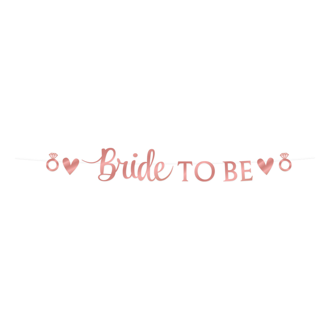 Bride to Be letterslinger – 3 meter – roségoud
