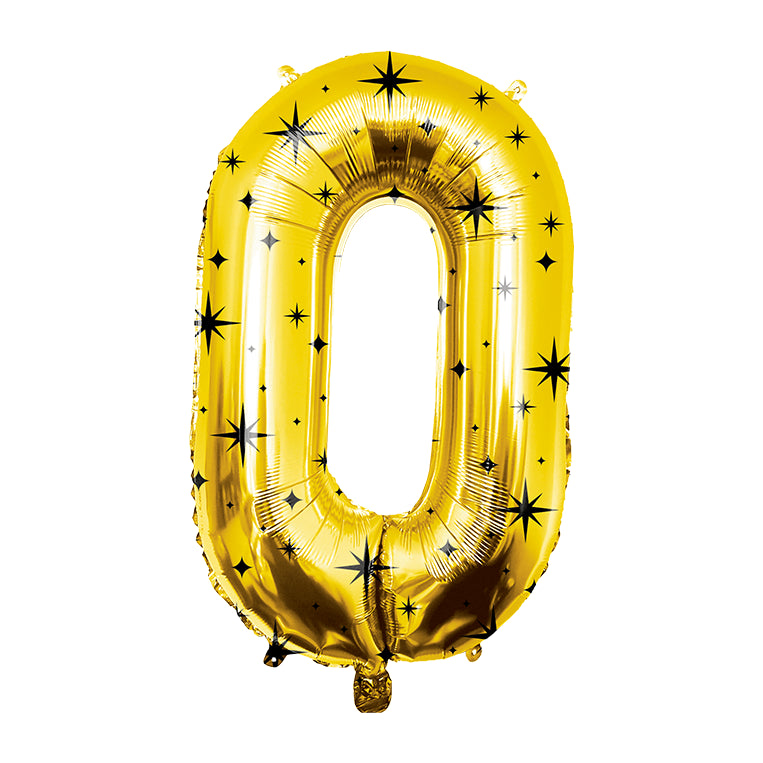 Classy Party Folieballon Cijfer 0 – 86 cm – Goud
