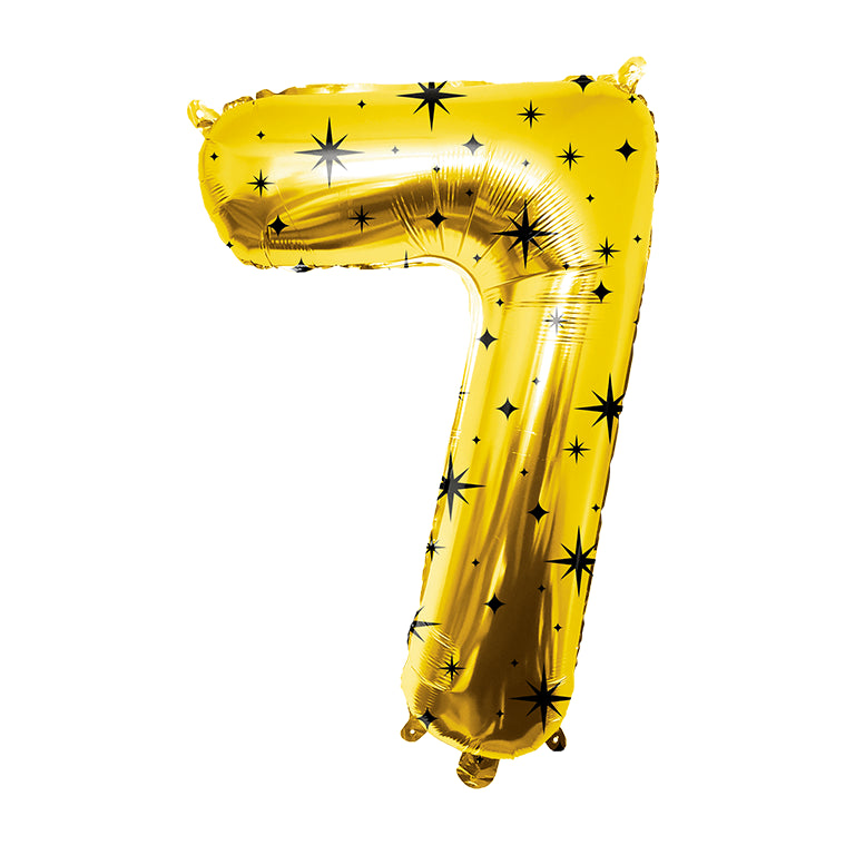 Classy Party Folieballon Cijfer 7 – 86 cm – Goud