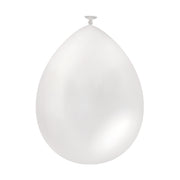 10 Latex Ballonnen 30 cm – Metallic Wit