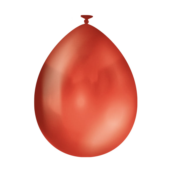 25 Latex Ballonnen 30 cm – Metallic Rood