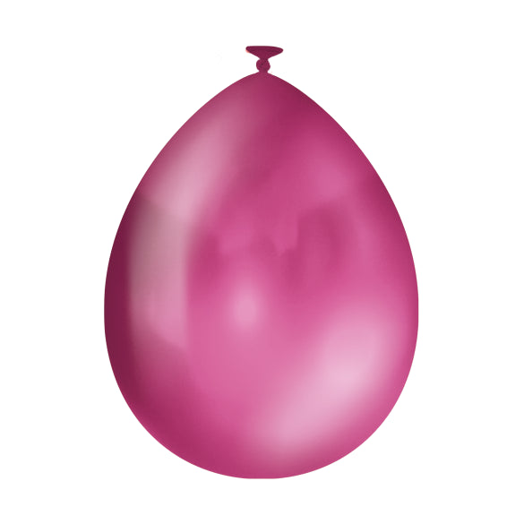 25 Latex Ballonnen 30 cm – Metallic Fuchsia