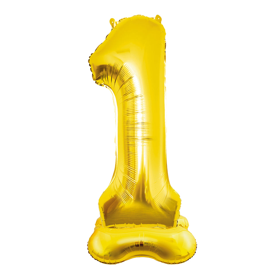 Folieballon Cijfer 1 – 150 cm – Goud
