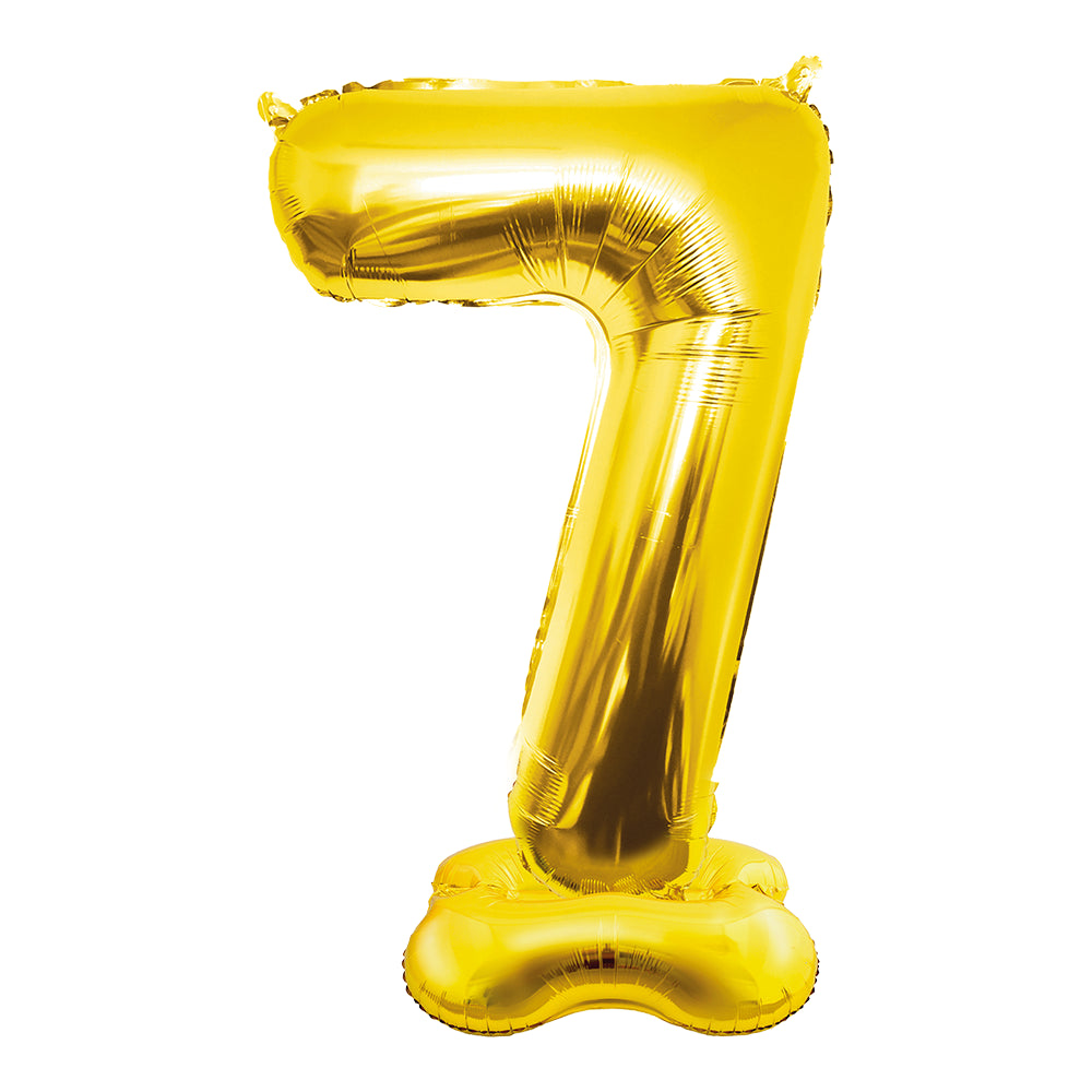 Folieballon Cijfer 7 – 150 cm – Goud