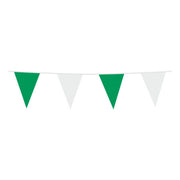 PE Vlaggenlijn 10 m – Groen/Wit