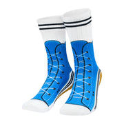 Silly Socks Sneakers – one size – blauw/wit
