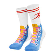 Silly Socks Trainers – one size – wit/blauw