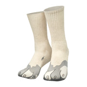 Silly Socks Hond – one size – beige/grijs
