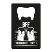 Metalen Bieropener BFF – Beer Friends Forever – Zwart