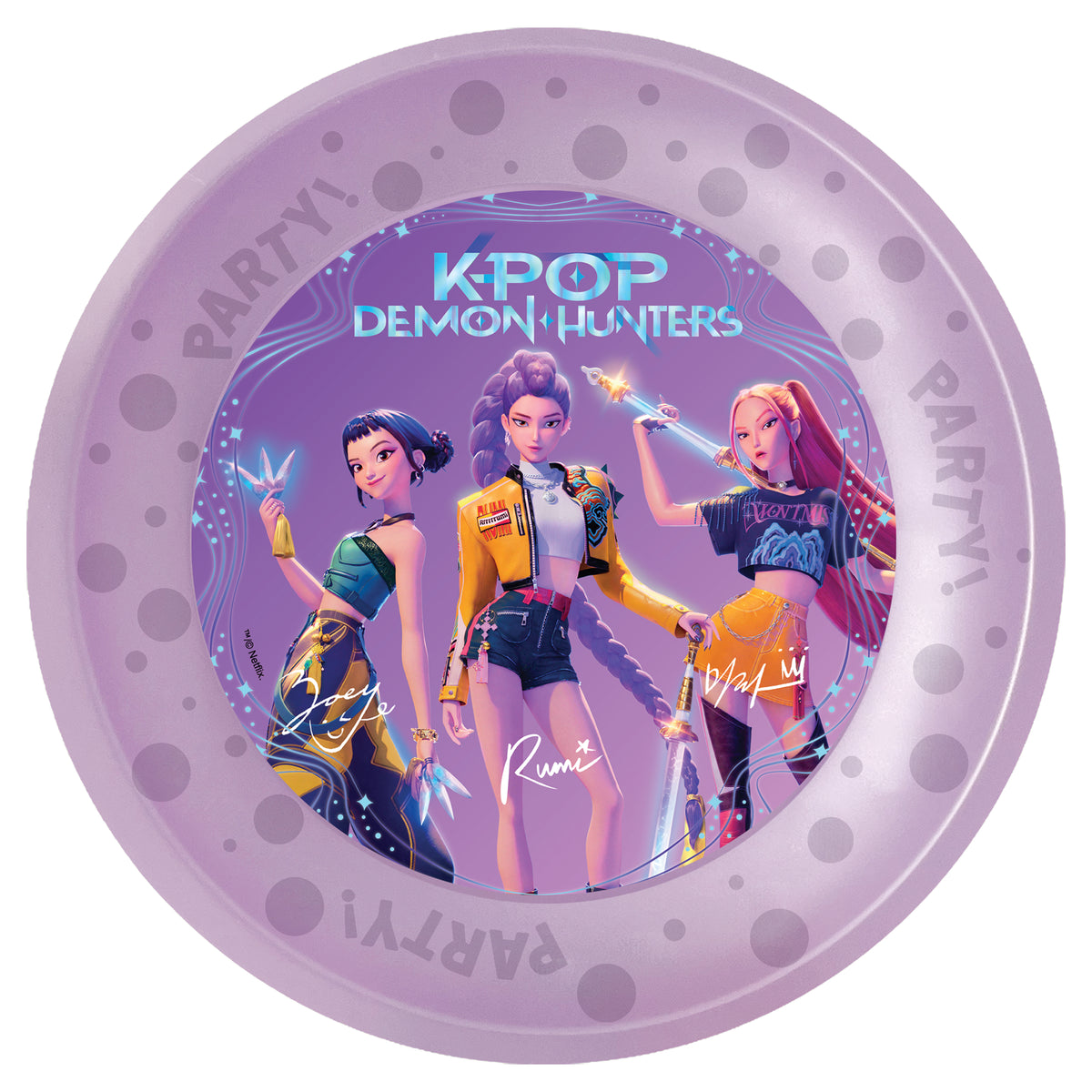 K-POP Demon Hunters Herbruikbare Bordjes – 4 stuks