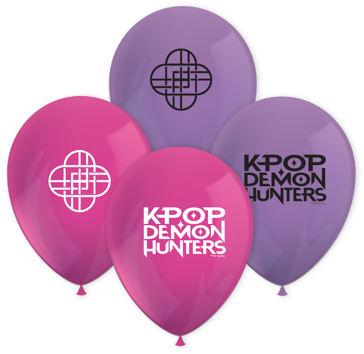 8 Latex Ballonnen 28 cm – K-POP Demon Hunters