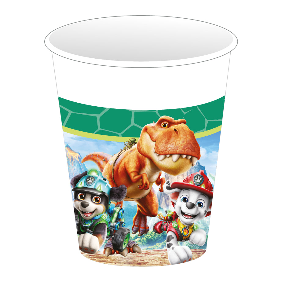 8 Papieren Bekers 200 ml FSC – PAW Patrol 3 Dino Movie