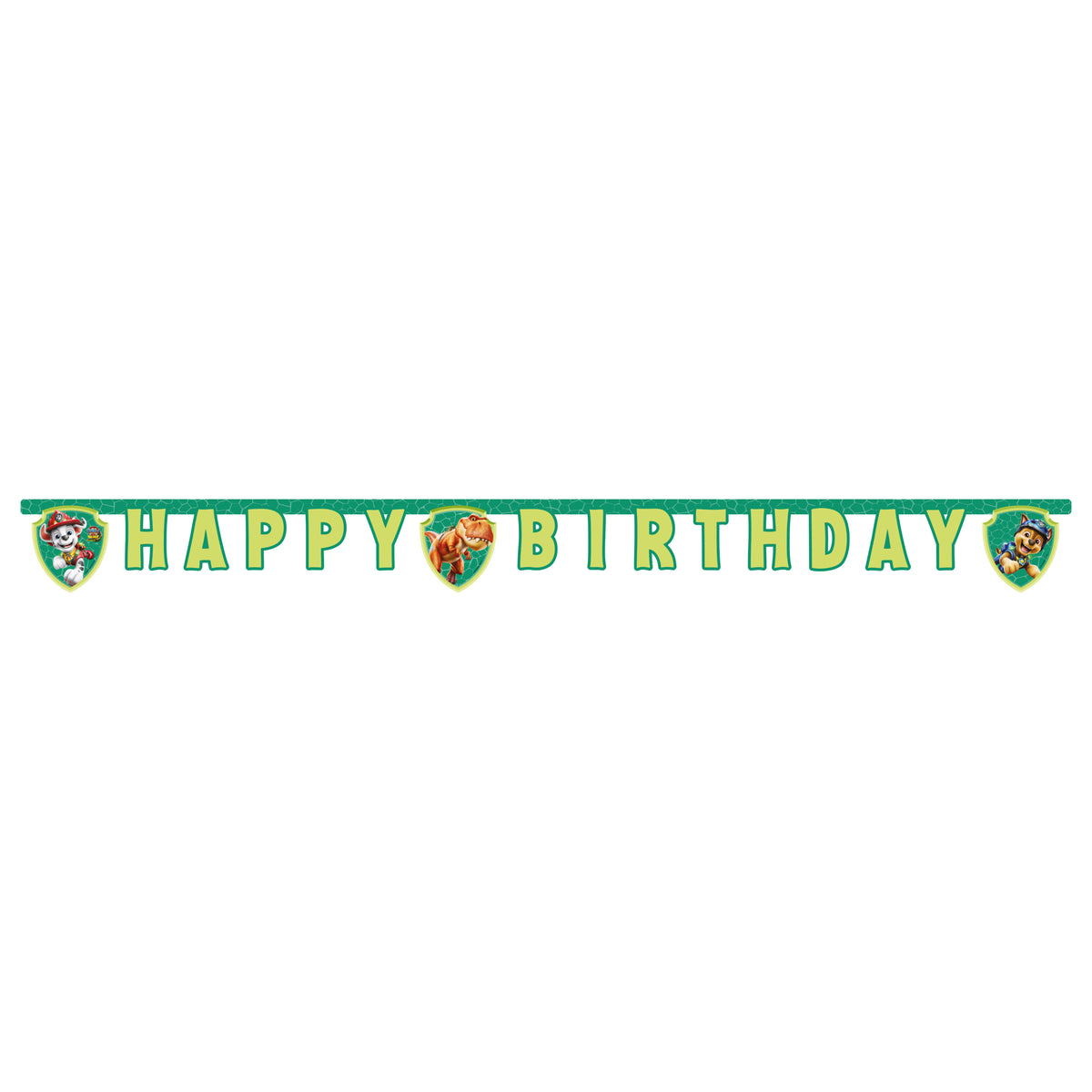 Happy Birthday Letterbanner 180 cm FSC – PAW Patrol 3 Dino Movie
