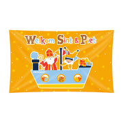 XXL Gevelvlag Sinterklaas 150 x 90 cm – Welkom Sint & Piet