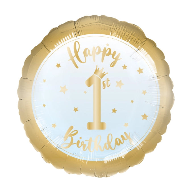 1ste verjaardag folieballon jongen 43cm