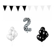 2 jaar Verjaardag Versiering Pakket Zebra