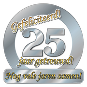 25 jaar Getrouwd - Deurbord