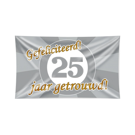 25 jaar Getrouwd - Gevelvlag