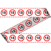 18 Jaar Verkeersbord Afzetlint – 15 meter
