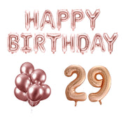 29 jaar Verjaardag Versiering Ballon Pakket rosé goud