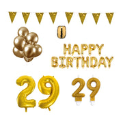 29 jaar Verjaardag Versiering Pakket Goud