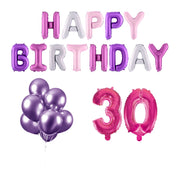 30 jaar Verjaardag Versiering Ballon Pakket Pastel & Roze