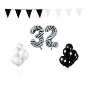 32 jaar Verjaardag Versiering Pakket Zebra