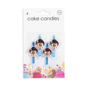 4 taart kaarsjes piraten
