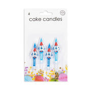 4 taart kaarsjes raket