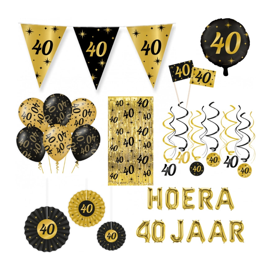 40 jaar Classy Versiering pakket - XL2