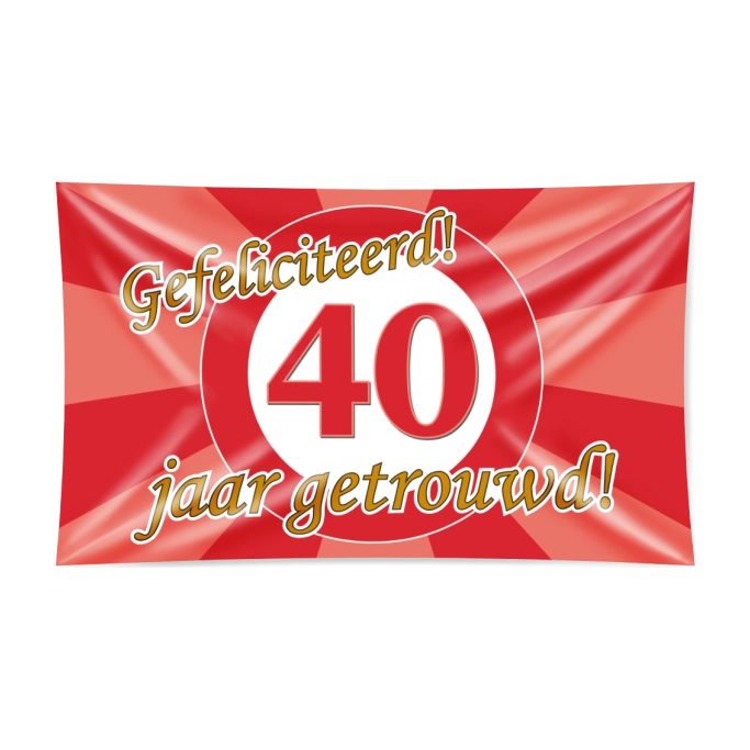40 jaar Getrouwd - Gevelvlag