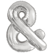 olieballon Letter & – Zilver – 86 × 71 cm