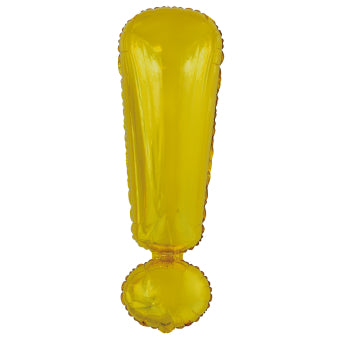Folieballon ! – Goud – 85 × 28 cm